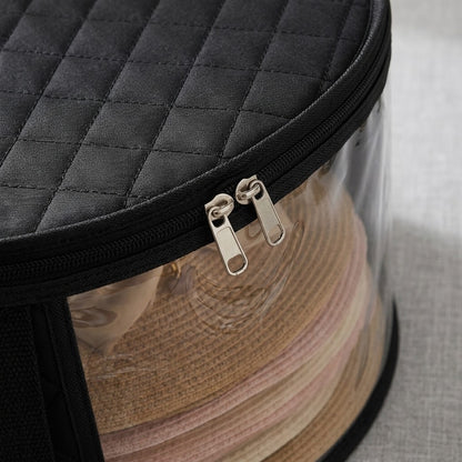 Round Brim Hat Storage Bag & Stackable Organizer