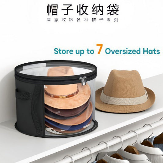 Round Brim Hat Storage Bag & Stackable Organizer