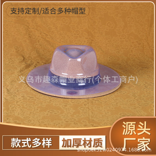Clear Plastic Hat Crown Support & Storage Form