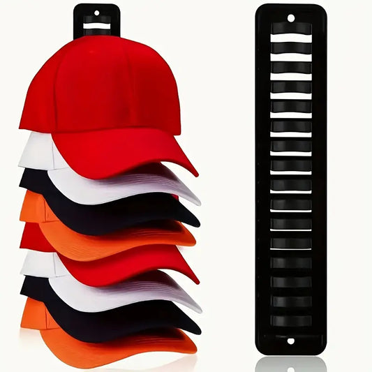 Wall-Mounted Baseball Cap Display & Storage Rack